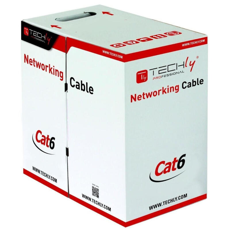 Cable Techly Itp-C6f-Fl De Red Gris 305 M Cat6 F/Utp (Ftp)