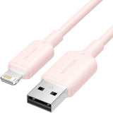 Cable Usb 2.0 Lightning Vention Lamph Usb Macho Lightning Macho 480mbps 2m Rosa