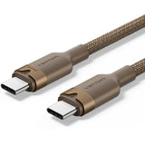 Cable Usb 2.0 Tipo-C 5a Vention Trijh Usb Tipo-C Macho Usb Tipo-C Macho Hasta 240w 480mbps 2m Dorado