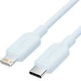Cable Usb 2.0 Tipo-C Lightning Vention Laksh Usb Tipo-C Macho Lightning Macho Hasta 27w 480mbps 2m Azul