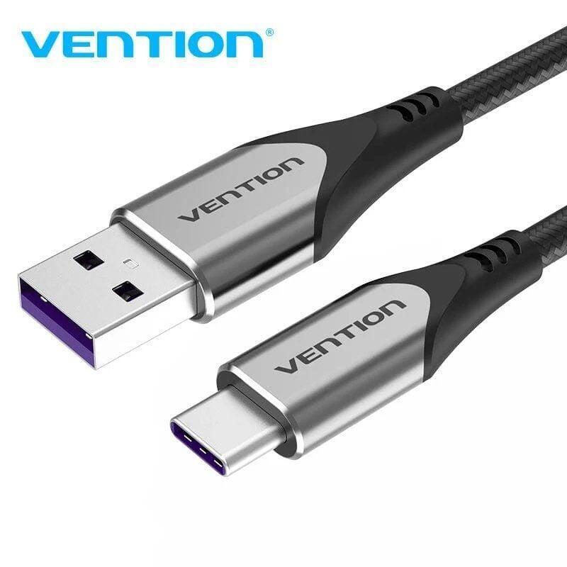 Cable Usb 2.0 Tipo-C Vention Cofhg Usb Tipo-C Macho Usb Macho Hasta 100w 480mbps 1.5m Gris