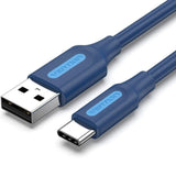 Cable Usb 2.0 Tipo-C Vention Coklf Usb Tipo-C Macho Usb Macho Hasta 60w 480mbps 1m Azul