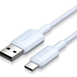 Cable Usb 2.0 Tipo-C Vention Ctqlh Usb Tipo-C Macho Usb Macho Hasta 60w 480mbps 2m Azul