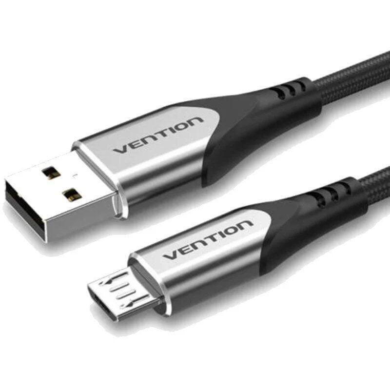 Cable Usb 2.0 Vention Coahi Usb Macho Microusb Macho Hasta 60w 480mbps 3m Gris