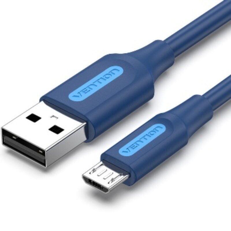 Cable Usb 2.0 Vention Collh Usb Macho Microusb Macho Hasta 60w 480mbps 2m Azul