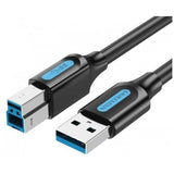 Cable Usb 3.0 Vention Coobd Usb Tipo-B Macho Usb Macho 5gbps 50cm Negro
