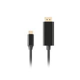 Cable Usb-C A Displayport Lanberg Macho/Macho 0.5m 4k 60hz Negro