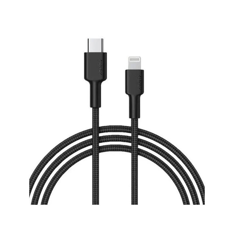 Cable Usb-C Aukey  Lightning Mfi 27w Braided 1,8m