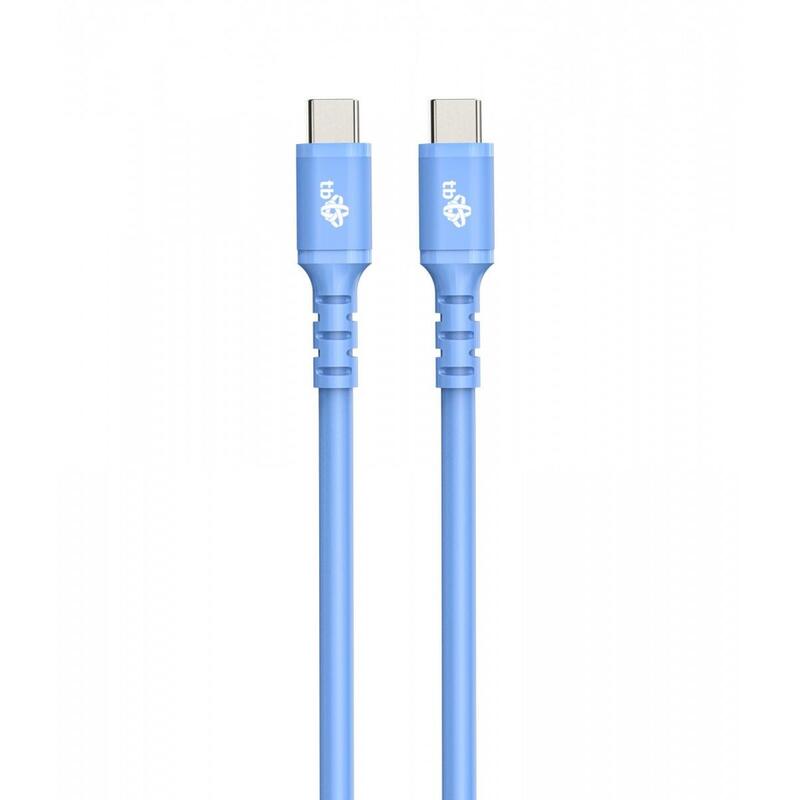 Cable Usb C - Usb C 1m De Silicona Azul