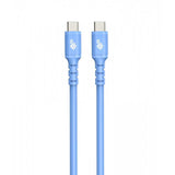 Cable Usb C - Usb C 1m De Silicona Azul