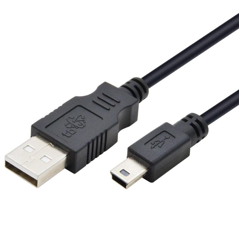 Cable Usb - Mini Usb 1.8m. Negro