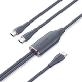 Cable Usb Tipo-C Vention Ctmbg Usb Tipo-C Macho 2 X Usb Tipo-C Macho 1.5m Negro