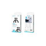 Cable Usb Tipo A A Micro Usb A, Usb C Y Lightning - 3,4a 1,2m Negro