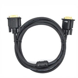 Cable Vga 15m-15m 1.8 M., Negro Chapado En Oro