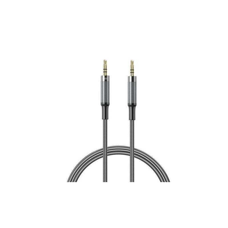 Cable Xo Nbr279c  Audio Jack 3.5mm Macho A Jack 3.5mm Macho - 1m - Trenzado - Negro