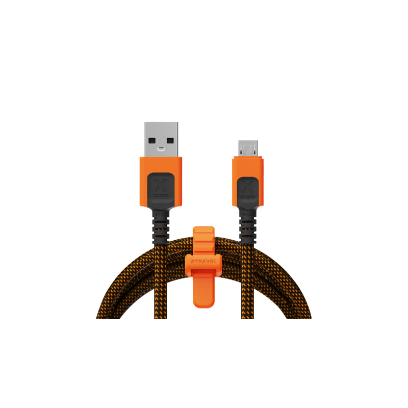 Cable Xtreme Usb-A A Micro Usb 1.5m Negro/Naranja Xtorm Xtreme Cable Usb To Micro Usb (1,5m)