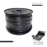 Cablecillo H07z1-K 2,50 Mm² Negro, 400 M. ( Bobina Mediana )