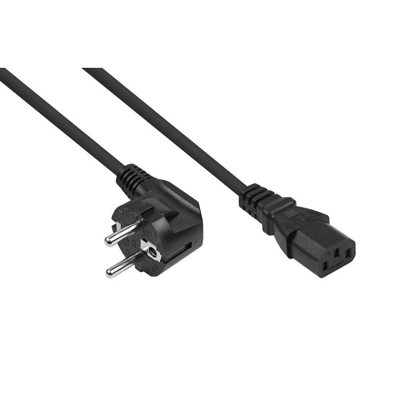 Cablemeimer Kaltgeräteverläng. Mecker C14 C13 Negro 1m
