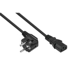Cablemeimer Kaltgeräteverläng. Mecker C14 C13 Negro 1m