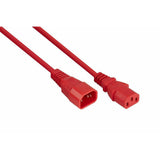 Cablemeimer Kaltgeräteverlängerung C14 An C14 Rojo2m