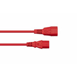 Cablemeimer Kaltgeräteverlängerung C14 An C14 Rojo2m