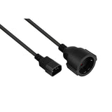 Cablemeimer Netzcable C14 Schutzkontakt-Hchse Negro 0,5m