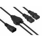Cablemeimer Y-Kaltgeräteverlängerung C20- 2xc13 Negro 0,3m
