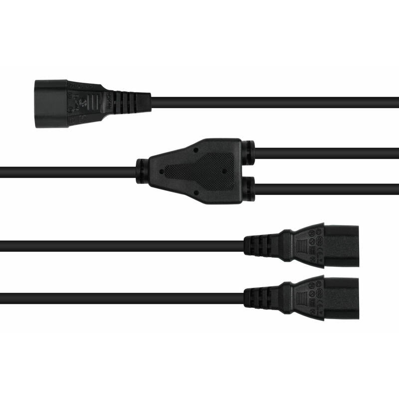 Cablemeimer Y-Kaltgeräteverlängerung C20- 2xc13 Negro 0,3m