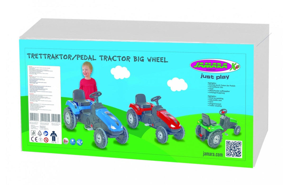 Jamara Pedal Tractor Big Wheel Correpasillos Con Forma De Tractor