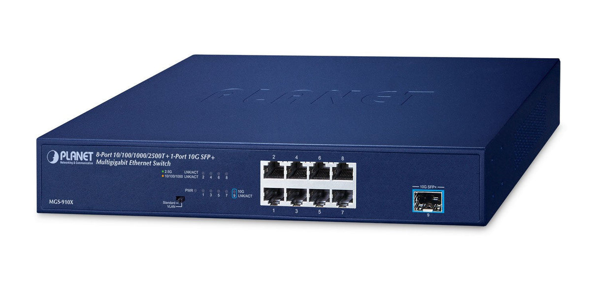 Planet Mgs-910x 8-Port Multigigabit Ethernet Switch