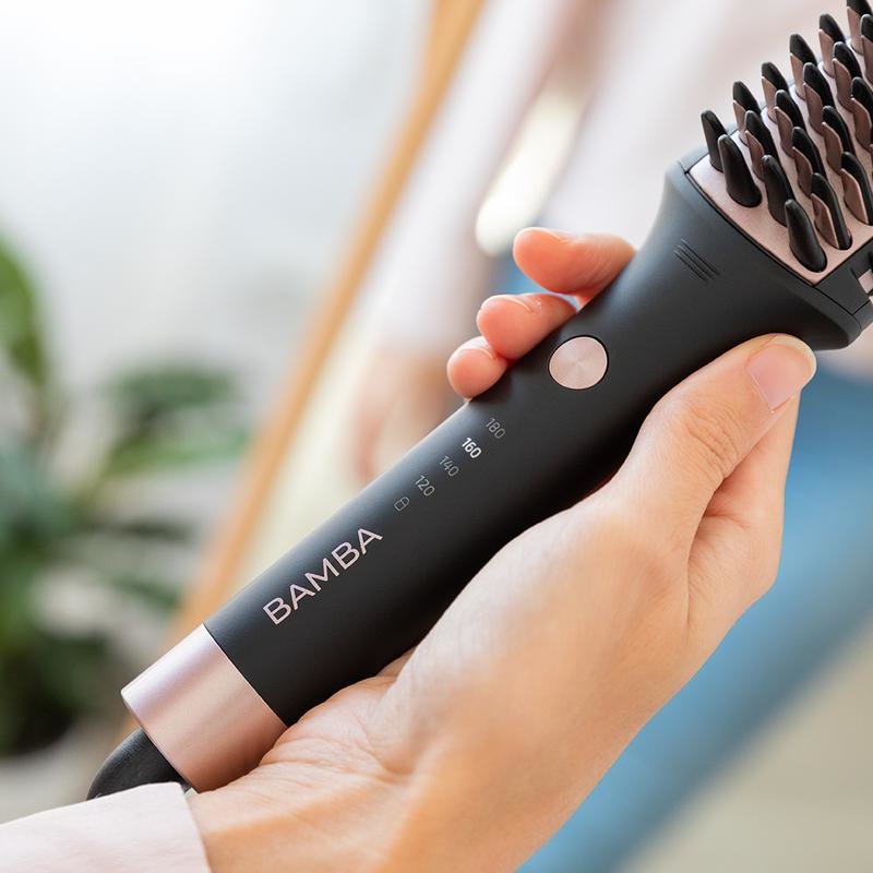 Cepillo Alisador Para El Pelo Cecotec Bamba Instantcare 1200 Look Brush Negro