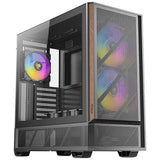 Caja  Pc  Antec P30 Argb Mid-Tower Atx 2xvent 140mm + 3xvent 120mm Pwm Negra