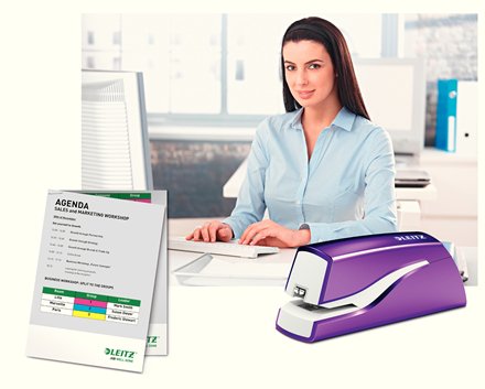 Leitz Elektrohefter Nexxt Series Wow 5566 Violeta-Metallic