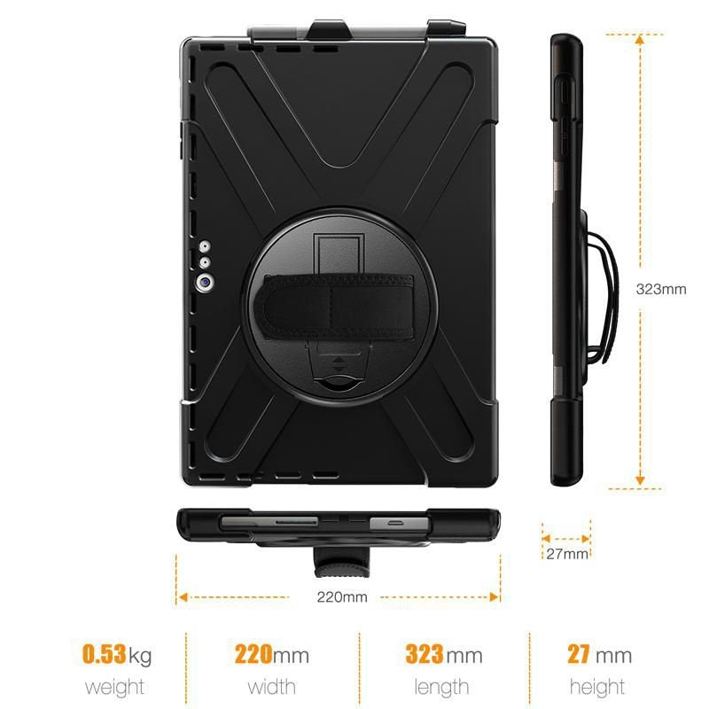 Estuff Microsoft Surface  Es681890-Bulk Funda Para Tablet 31,2 Cm (12.3") Negro