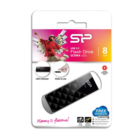 EAN 4712702626551 - Silicon Power Ultima U03 8GB unidad flash USB USB tipo A 2.0 Negro imagen 3