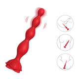Cadena Anal Con Vibración Base De Rosa