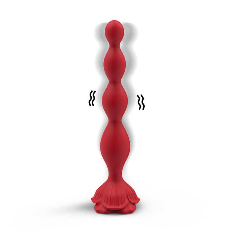 Cadena Anal Con Vibración Base De Rosa