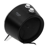 Calefactor Eléctrico Adler Ad 7742  Interior Negro, Plata 1500 W Ventilador Eléctrico
