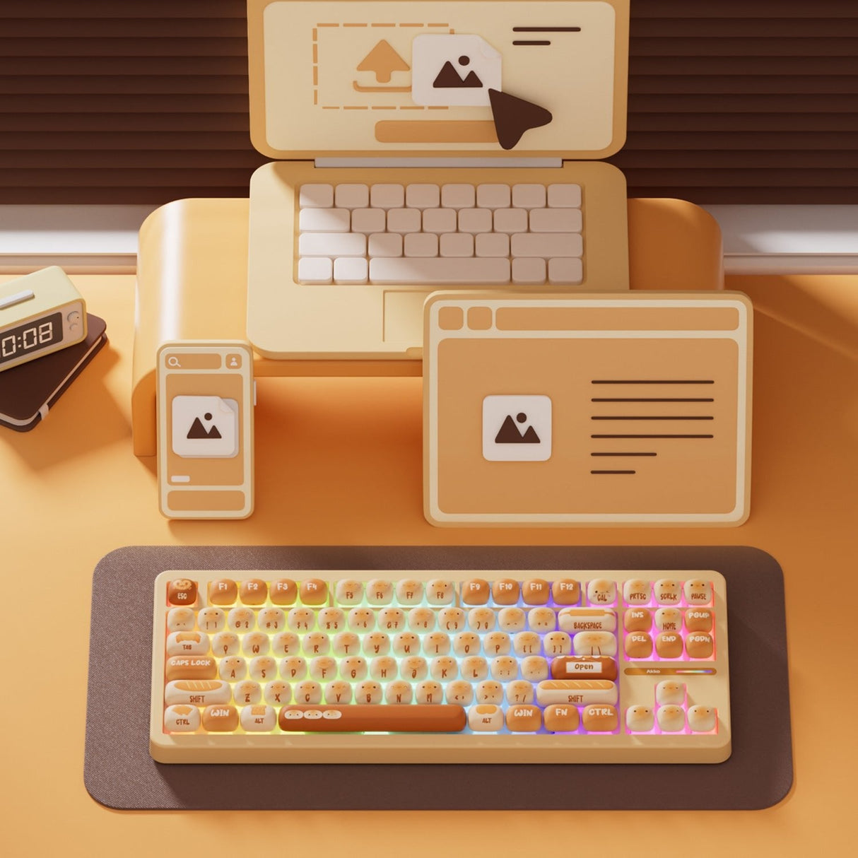 Keyboard Wrl Tac87/Bun Wonder. 103-Ta87b-009 Akko