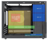 Coolbox Caja Matx Mp2 Negra Usb-C 3.2 Gen1 Ventilador 120 Pwm Full Metal S/Fte