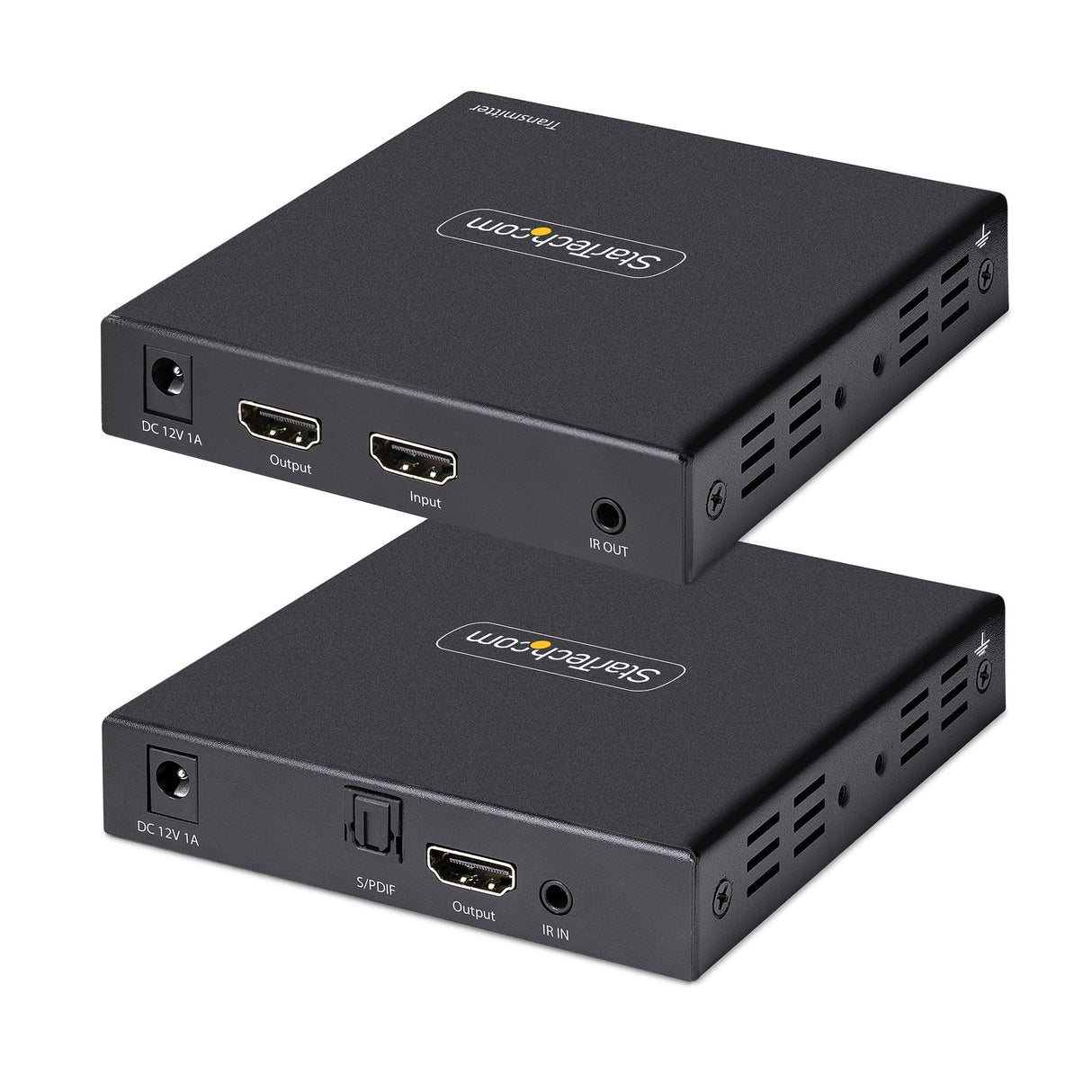 Startech.Com Extensor Hdmi 4k Por Cable Cat5/Cat6 Ethernet - Extensor De Vídeo 4k 60hz Hdr Hasta 70m - Salida De Audio S/Pdif - Juego Kit De Transmisor Y Receptor Hdmi