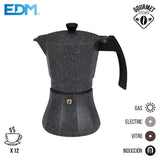 Cafetera De Aluminio 12 Tazas Para Induccion. Edm