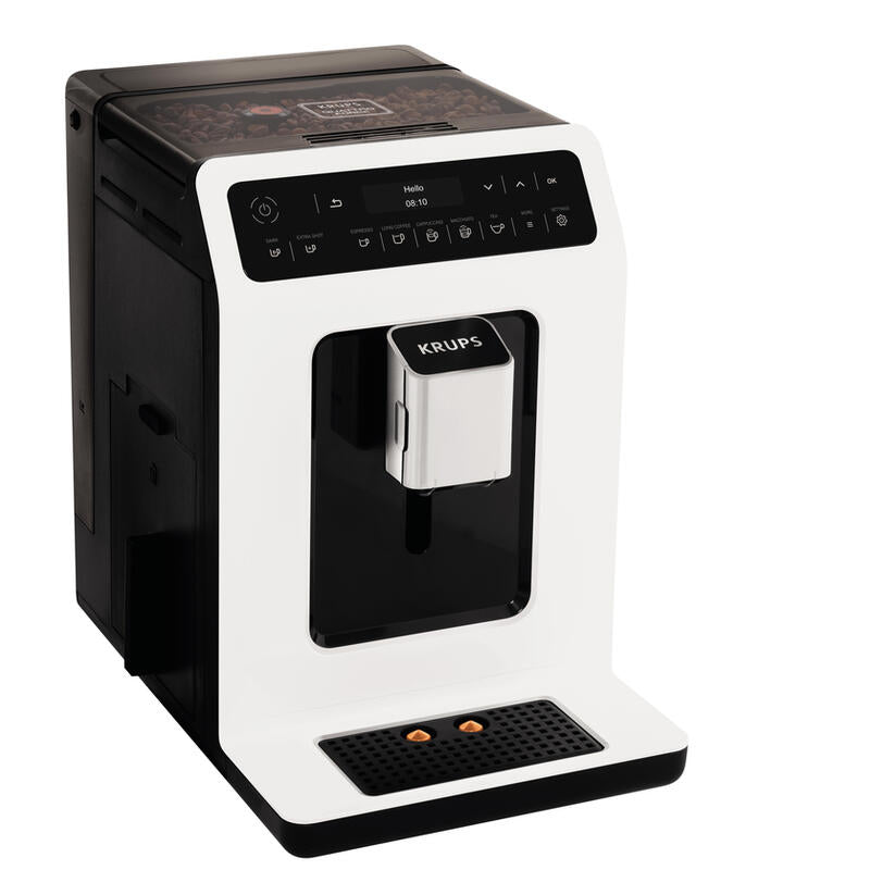 Cafetera Espresso Automática Krups Evidence Ea8901, 2,3 L, Granos De Café, Molinillo Integrado, 1450 W, Blanco