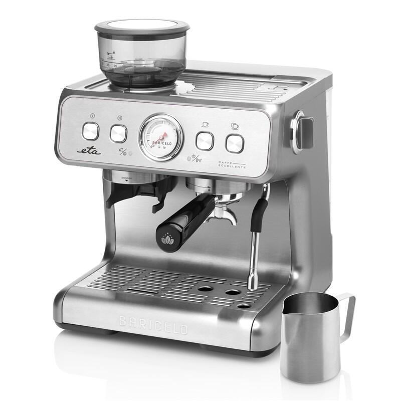 Cafetera  Eta Eta718190000 Espresso Baricelo 1550w, Depósito De Agua 2,8 L, Acero Inoxidable