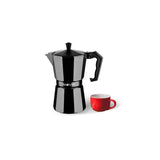 Cafetera Muvip Mv0603 De Aluminio Capacidad 1 Taza  Mango Ergonomico - Antiadherente - Apta Para Placas Electricas,