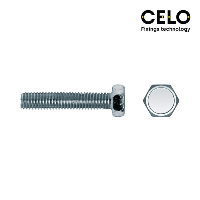 Caja 100 Unid. Tornillo Metrica Hexagonal Din/Ref 933 Ø8x20mm Zincado Celo