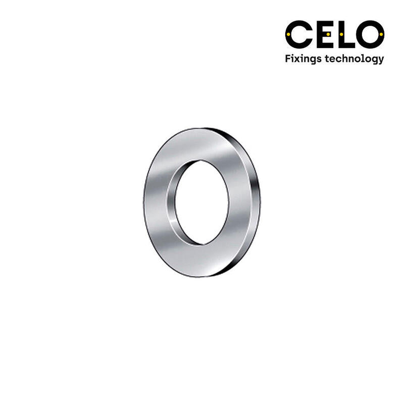 Caja 1000 Unid.. Arandela Lisa Din/Ref 125a Ø4mm Zincado Celo