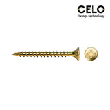 Caja 150 Unid. Tornillo Madera Avellanado Pz Din/Ref Vlox Ø6x50mm Bricomatado+Lubr. Celo