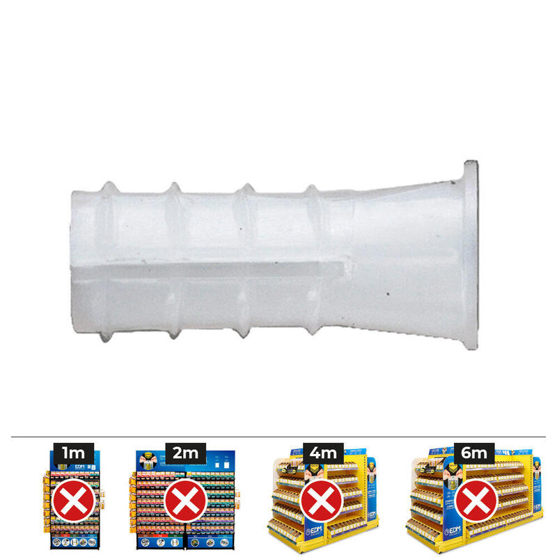 Caja 200 Uds. Taco De Plástico Tipo B Ø 10 Mm