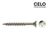 Caja 200 Unid. Tornillo Madera Avellanado Pz R/Parc Ref Vloxp Ø4x70mm Zincado Celo